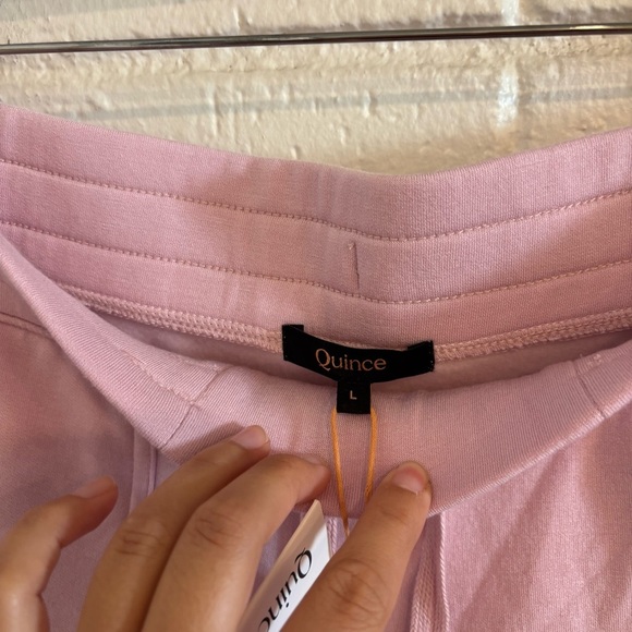 NWT Quince SuperSoft Fleece Cropped Wide Leg Pants - Picture 5 of 5